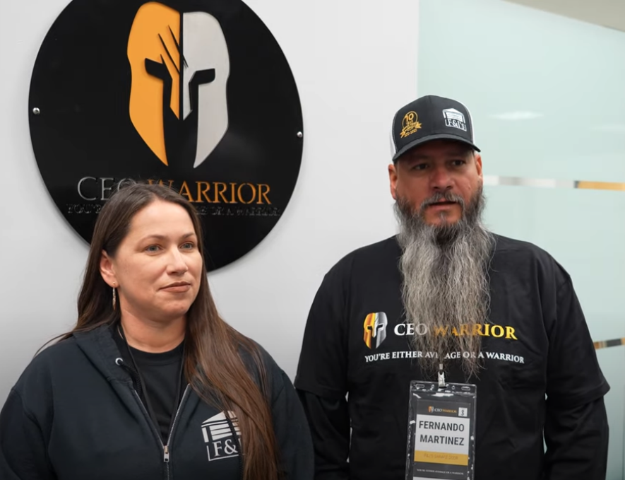 Fernando Martinez and Jessica Sanchez of F&J’s 24-Hour Garage Door Service